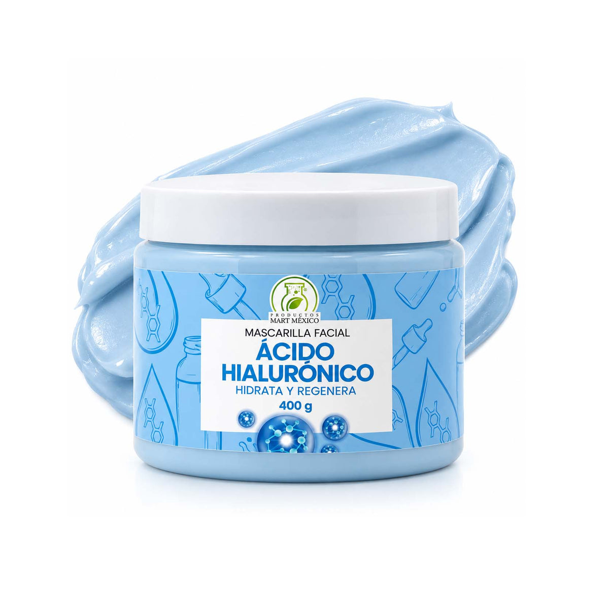 Mascarilla facial ácido hialurónico nutre e hidrata