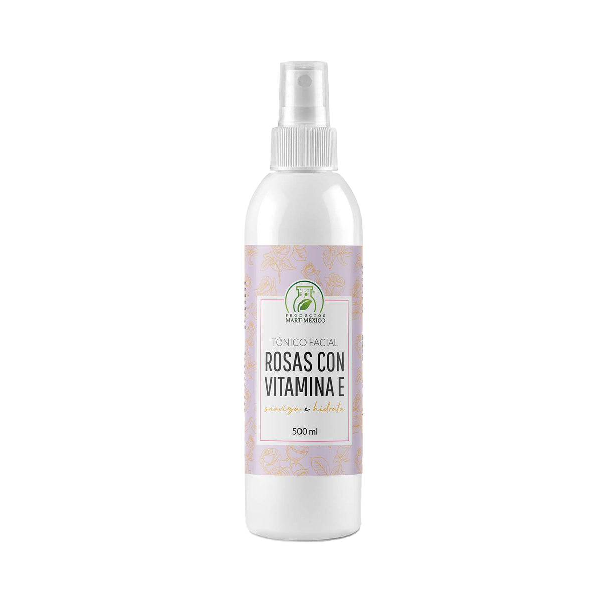 Tónico facial hidratante de rosas con vitamina E