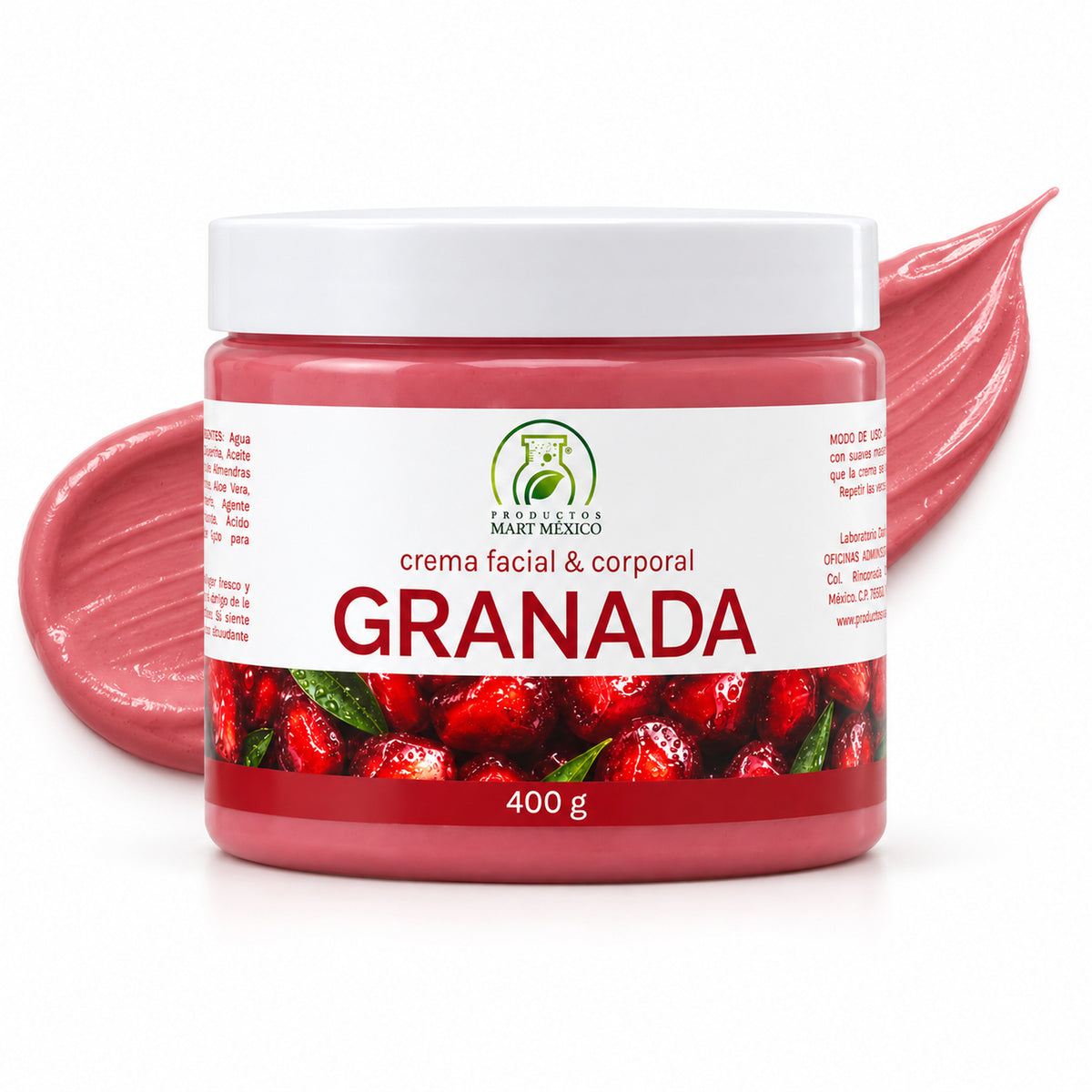 Crema corporal y facial granada piel radiante y suave