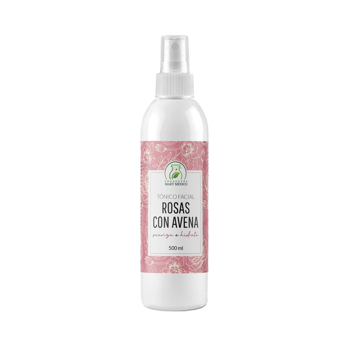 Tónico facial hidratante de rosas con avena
