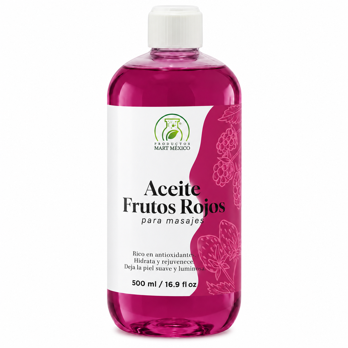 Aceite de frutos rojos para masajes antioxidante