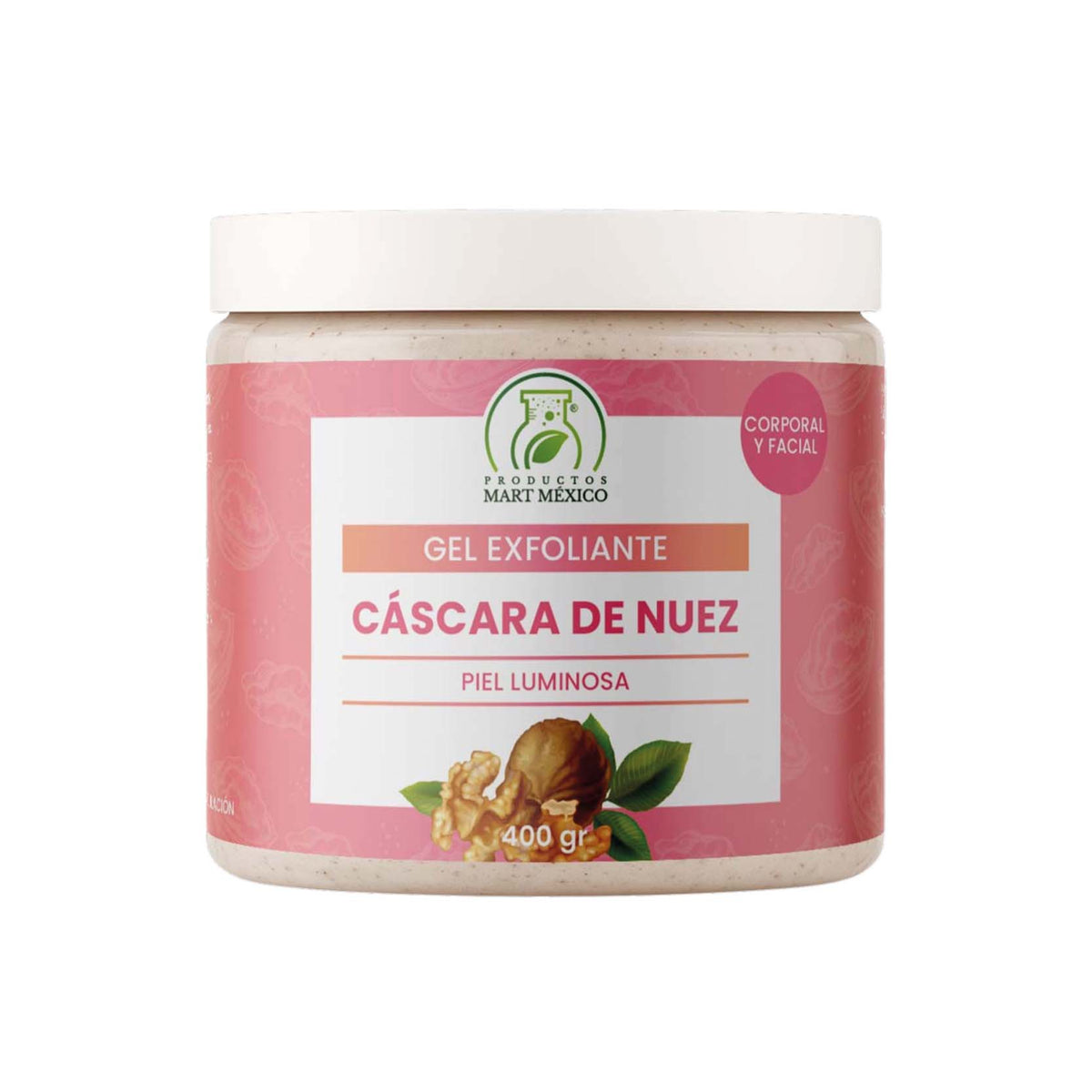 Gel exfoliante de nuez células muertas