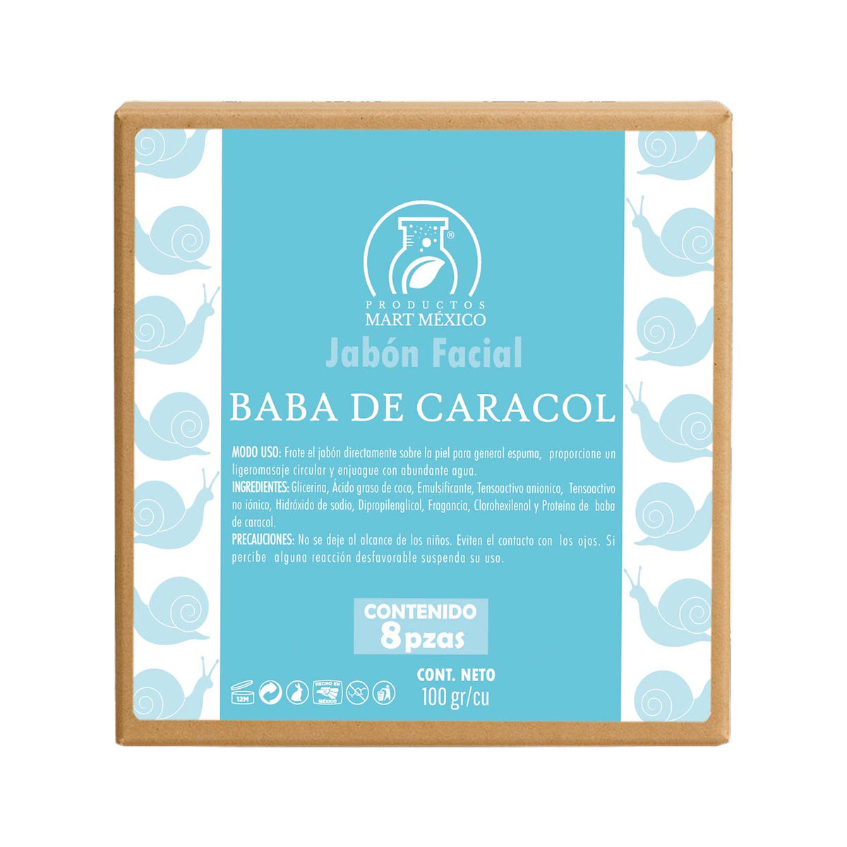 Jabón barra de baba de caracol