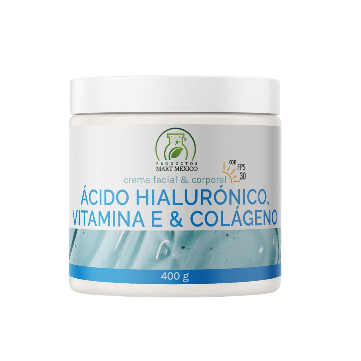 Crema de colágeno, vitamina E y ácido hialurónico FPS 30