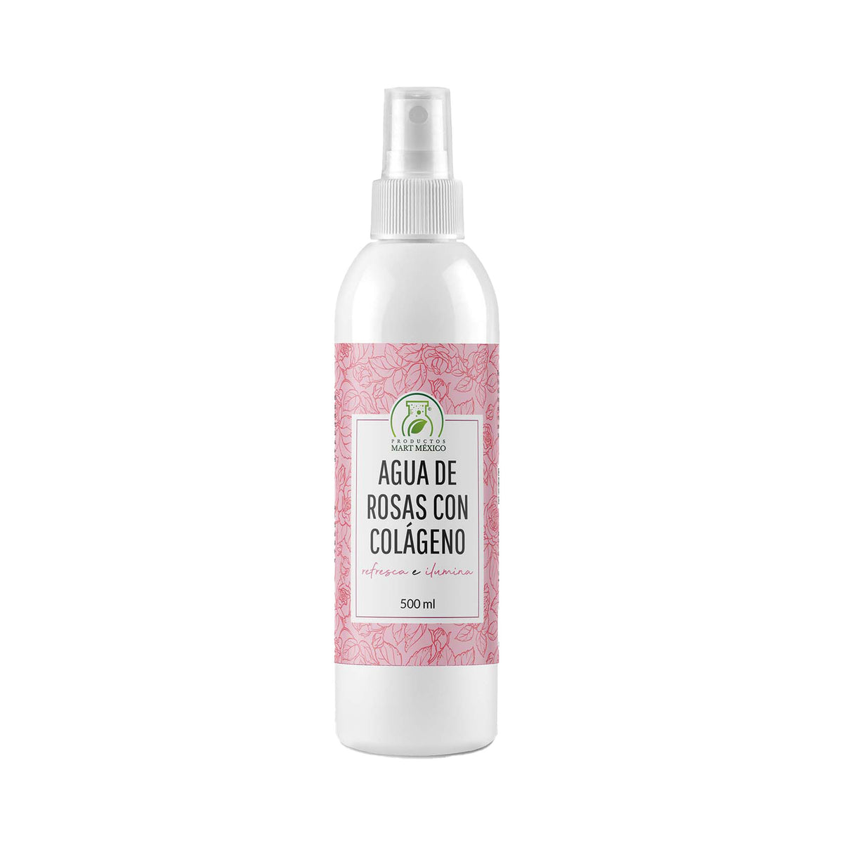 Agua de rosas con colágeno