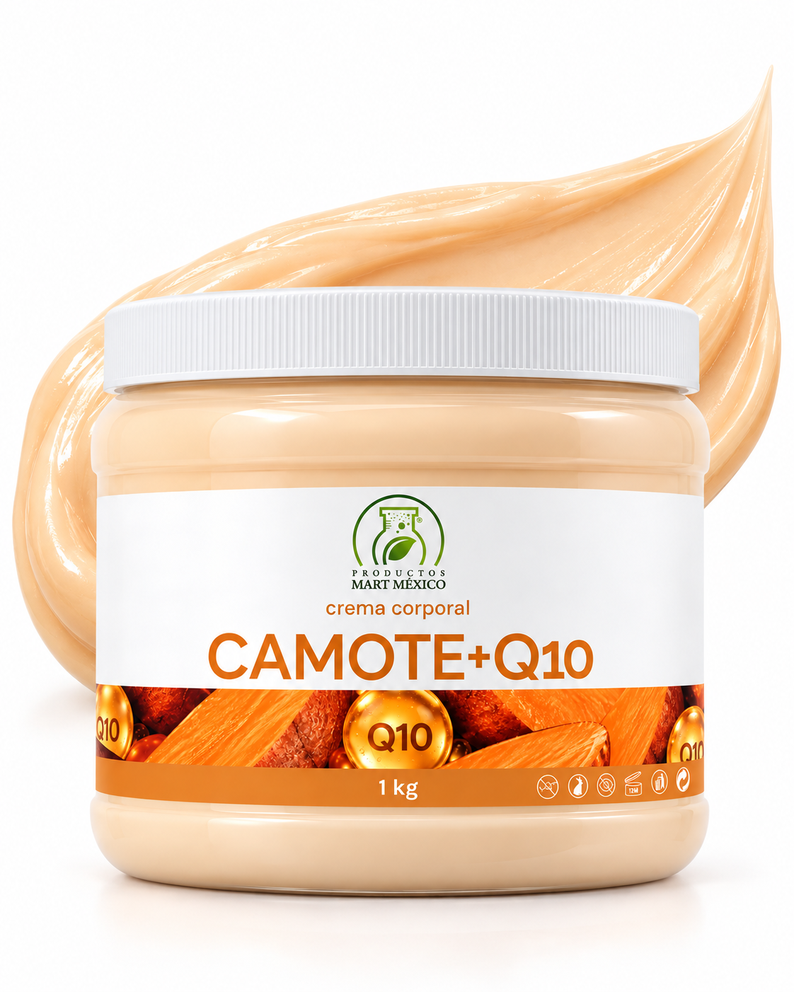 Crema facial y corporal camote + Q10 nutre la piel