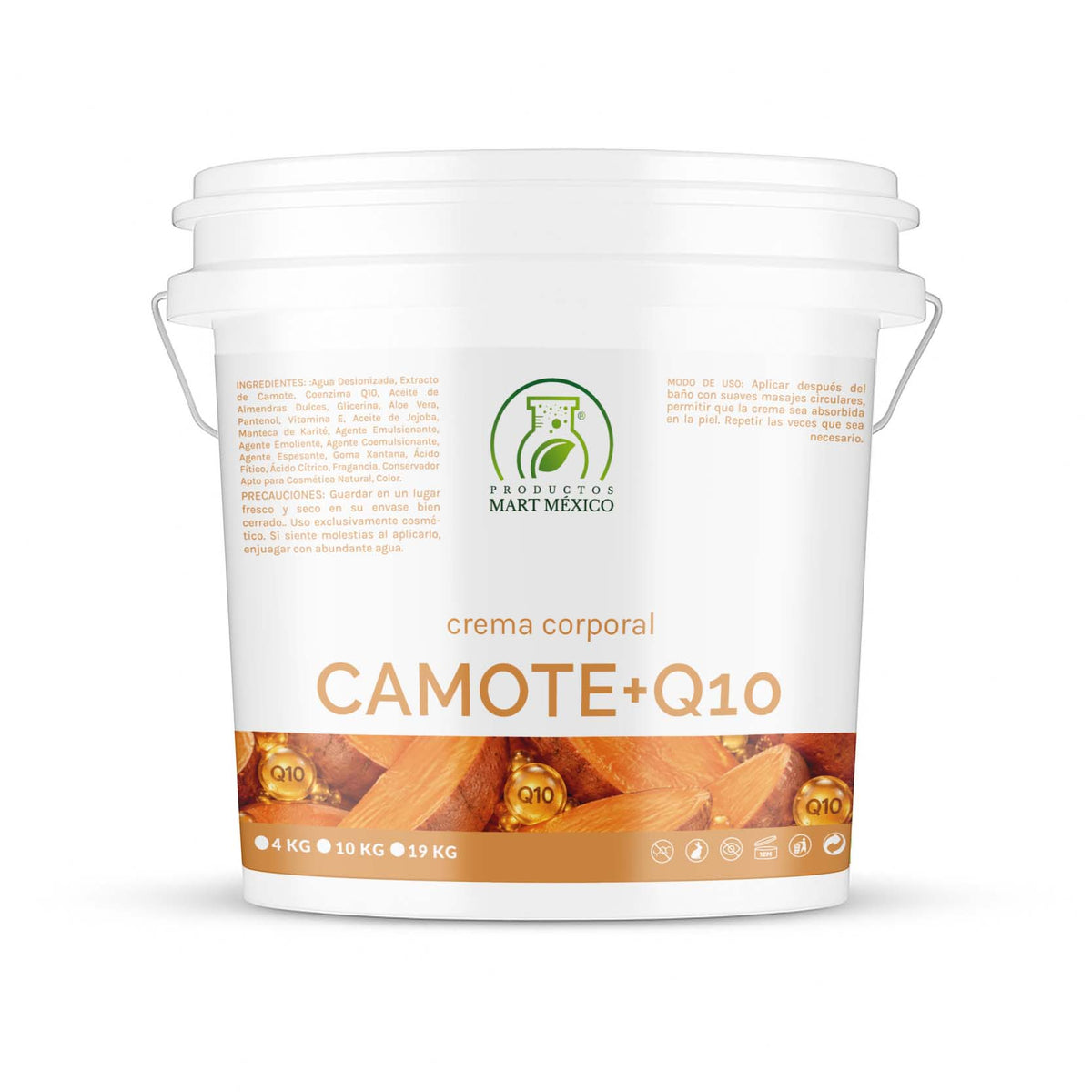 Crema facial y corporal camote + Q10 nutre la piel