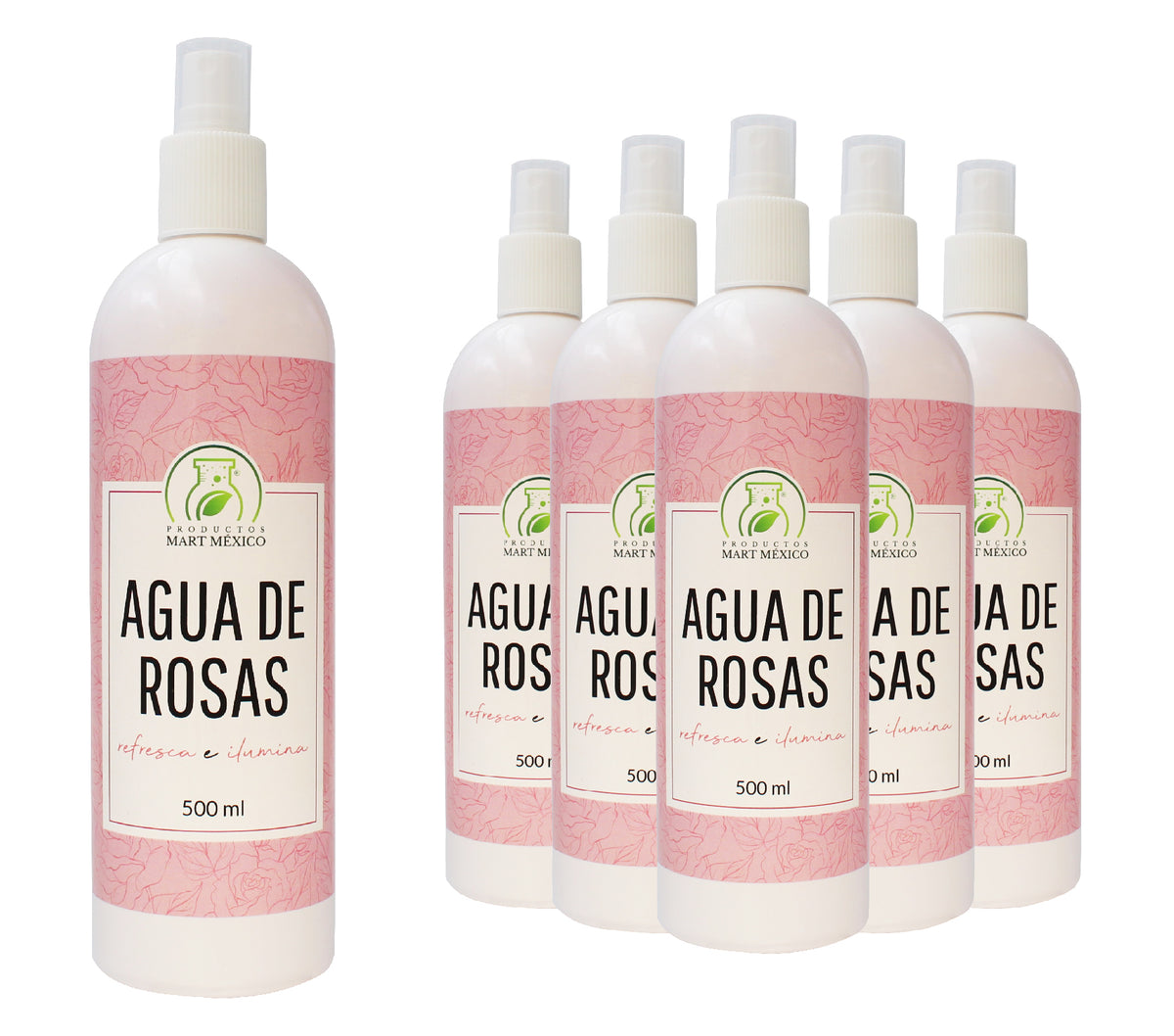 Agua de rosas hidratante facial