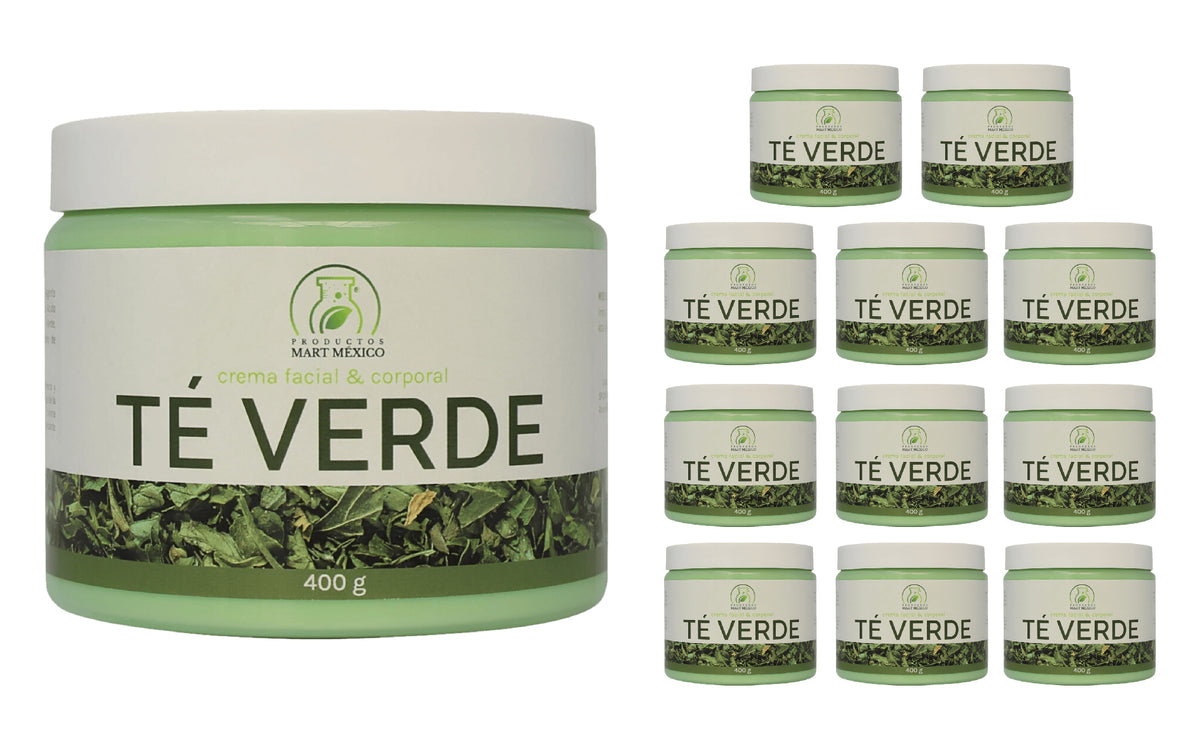 Crema facial y corporal de té verde para piel grasa