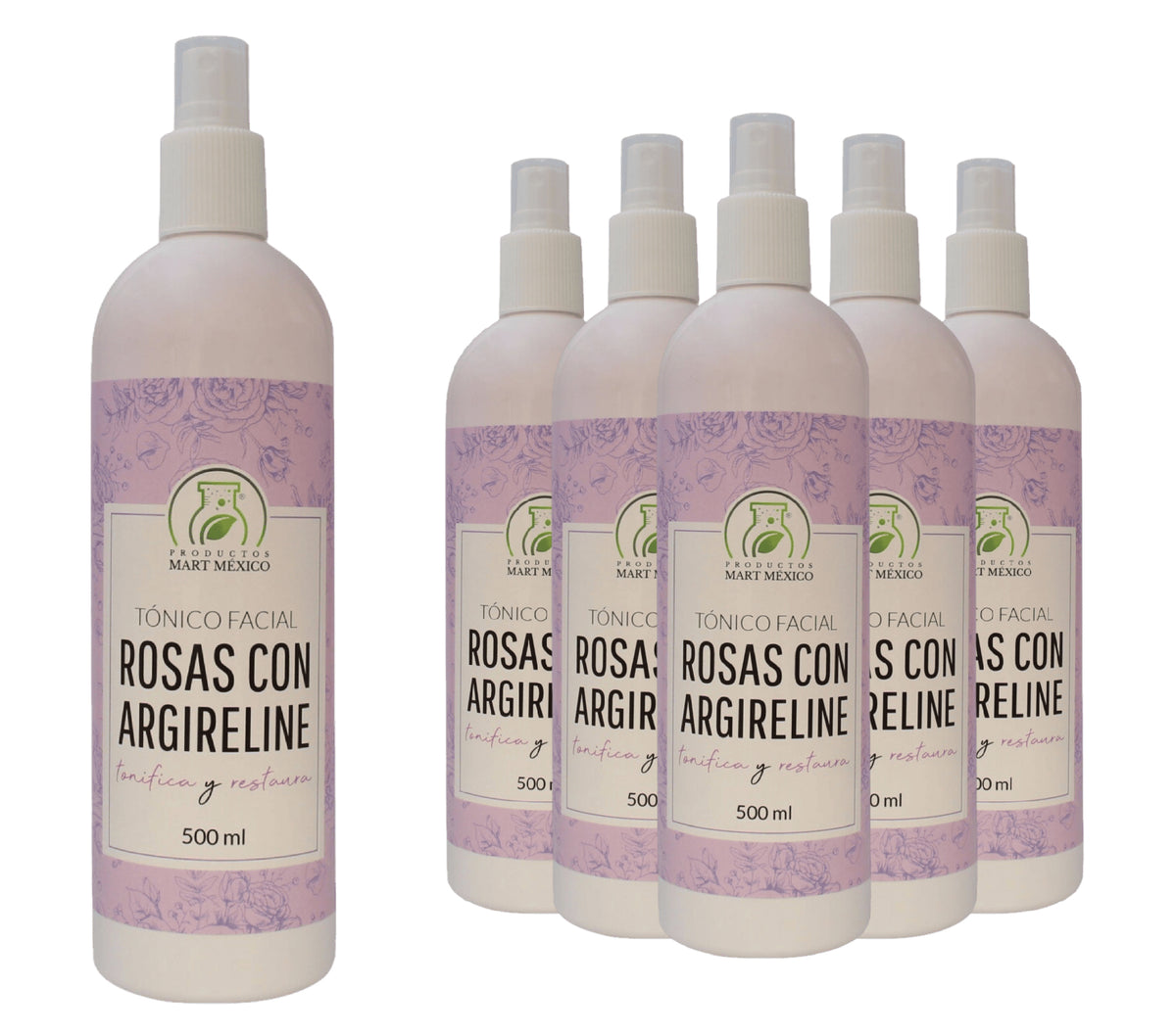 Tónico facial hidratante de rosas con argireline