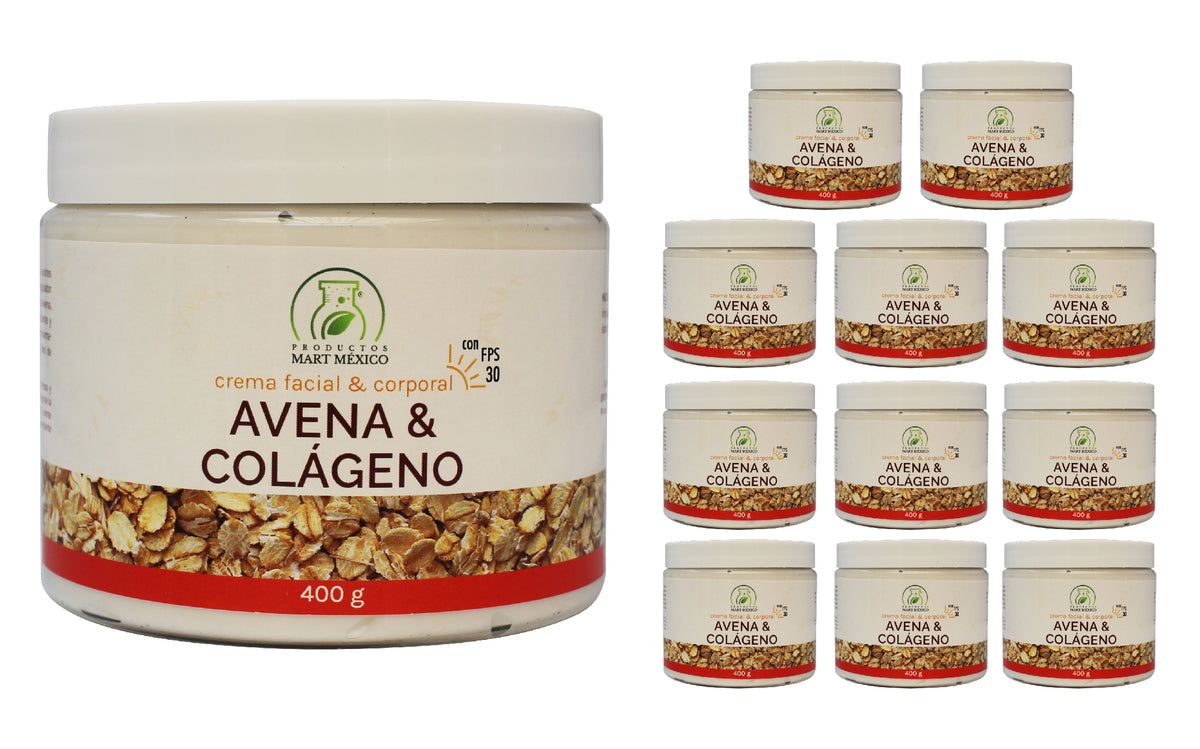 Crema de avena con colágeno con FPS 30