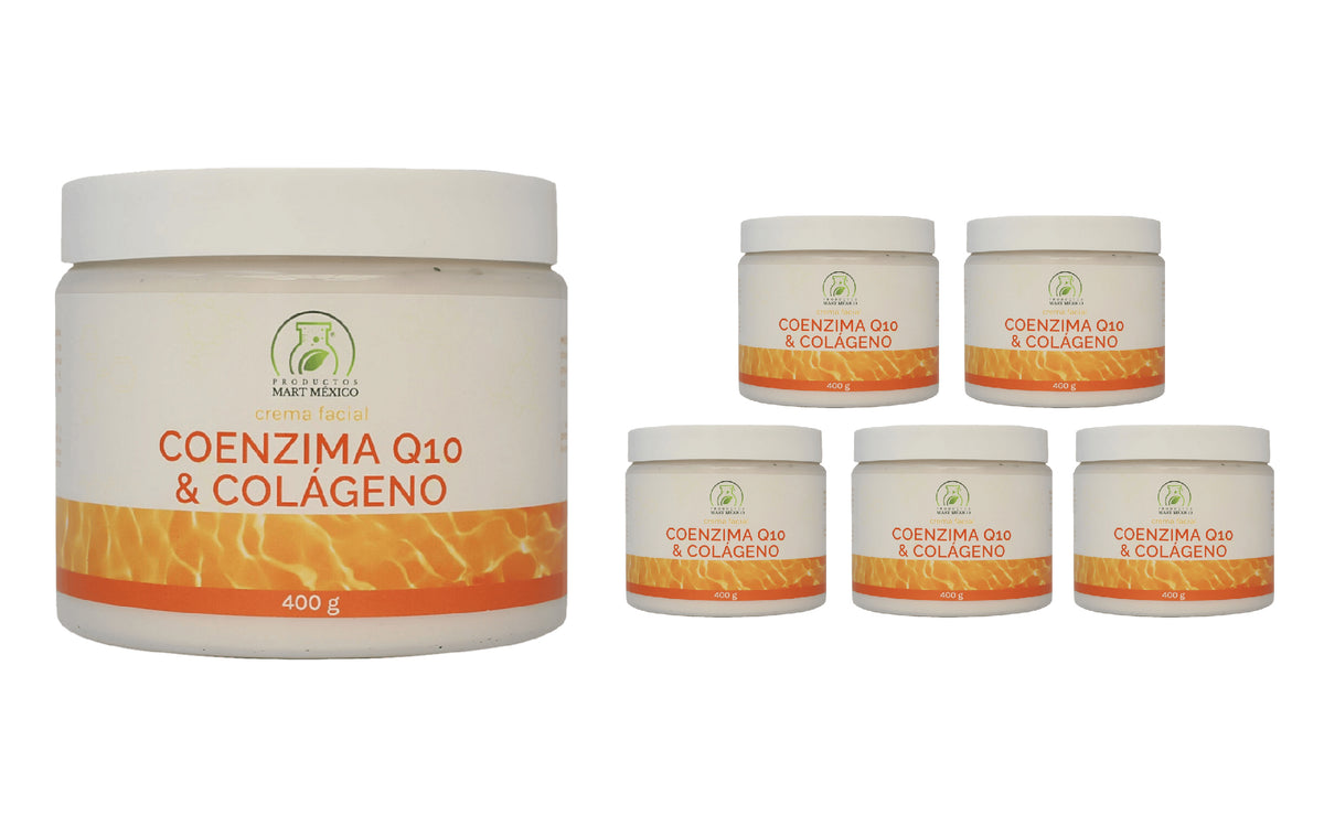 Crema facial coenzima Q10 y colágeno