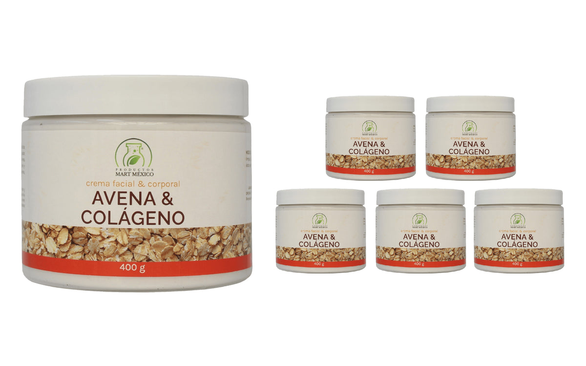 Crema de avena con colágeno para piel seca