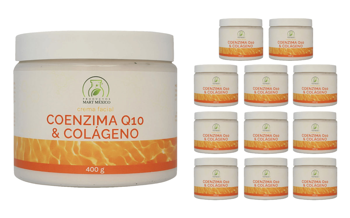 Crema facial coenzima Q10 y colágeno