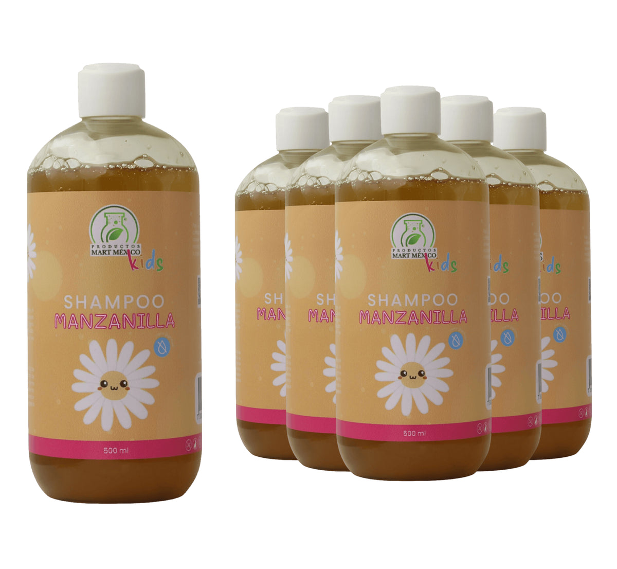 Shampoo capilar de manzanilla libre de lágrimas kids