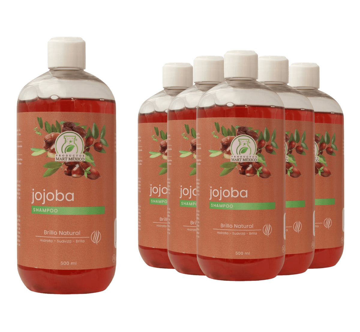 Shampoo de jojoba cabello con brillo