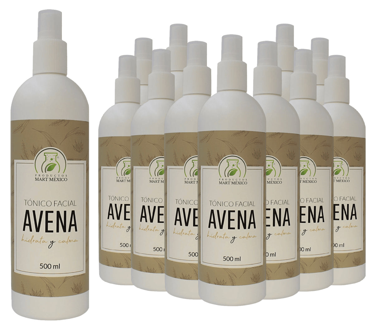 Tónico facial con extracto de avena hidratante