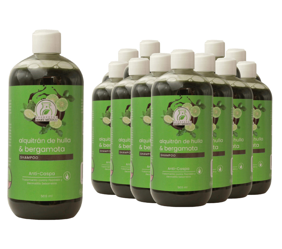 Shampoo capilar alquitrán de hulla y bergamota