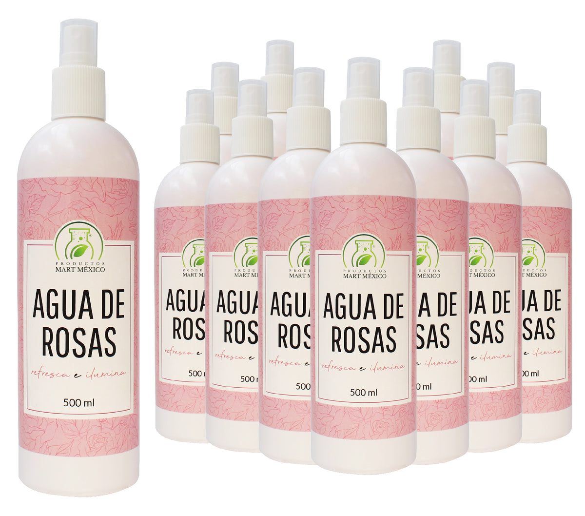 Agua de rosas hidratante facial