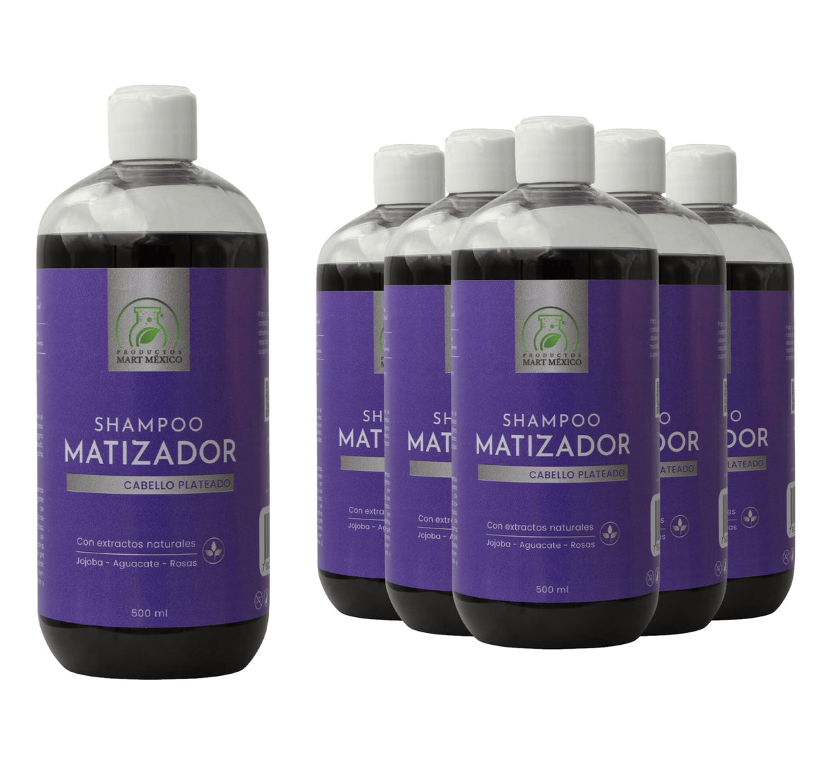 Shampoo matizador de mechas plateadas