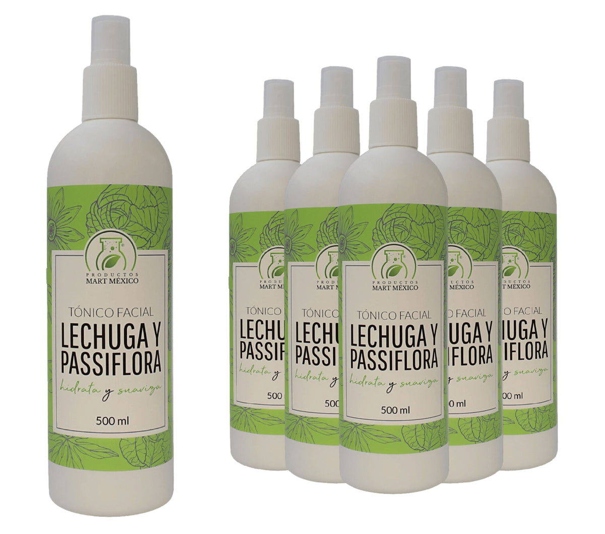 Tónico facial lechuga y passiflora hidratante