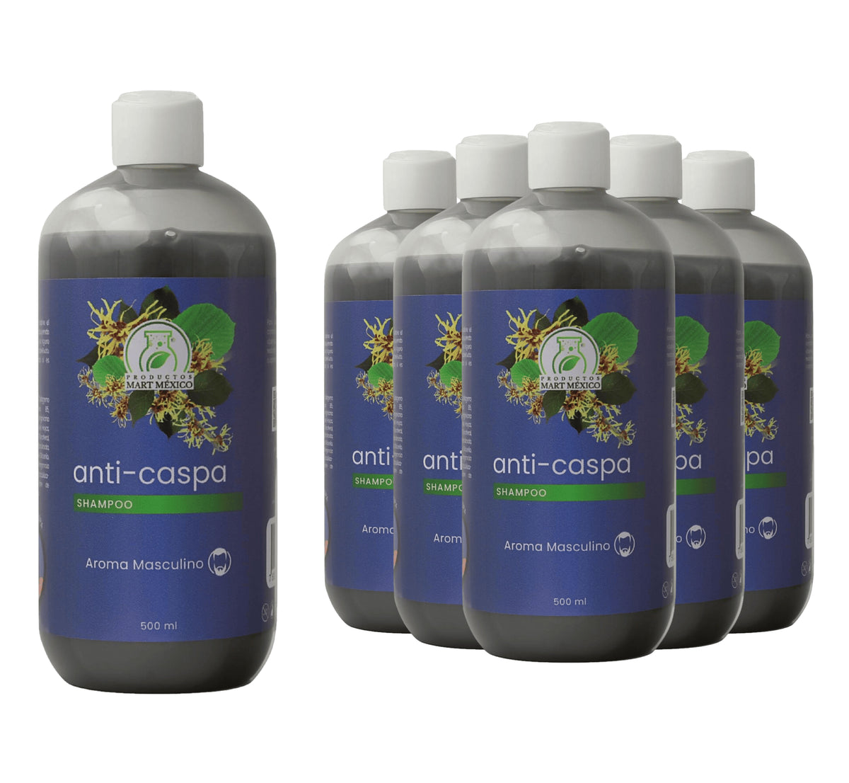 Shampoo anticaspa para hombre limpieza profunda