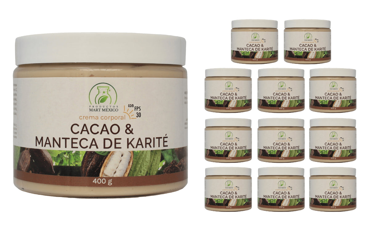 Crema de cacao y manteca de karité con FPS 30
