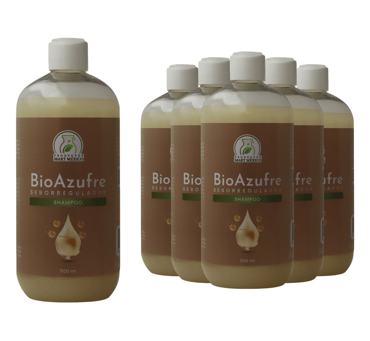 Shampoo capilar bio azufre sebo regulador