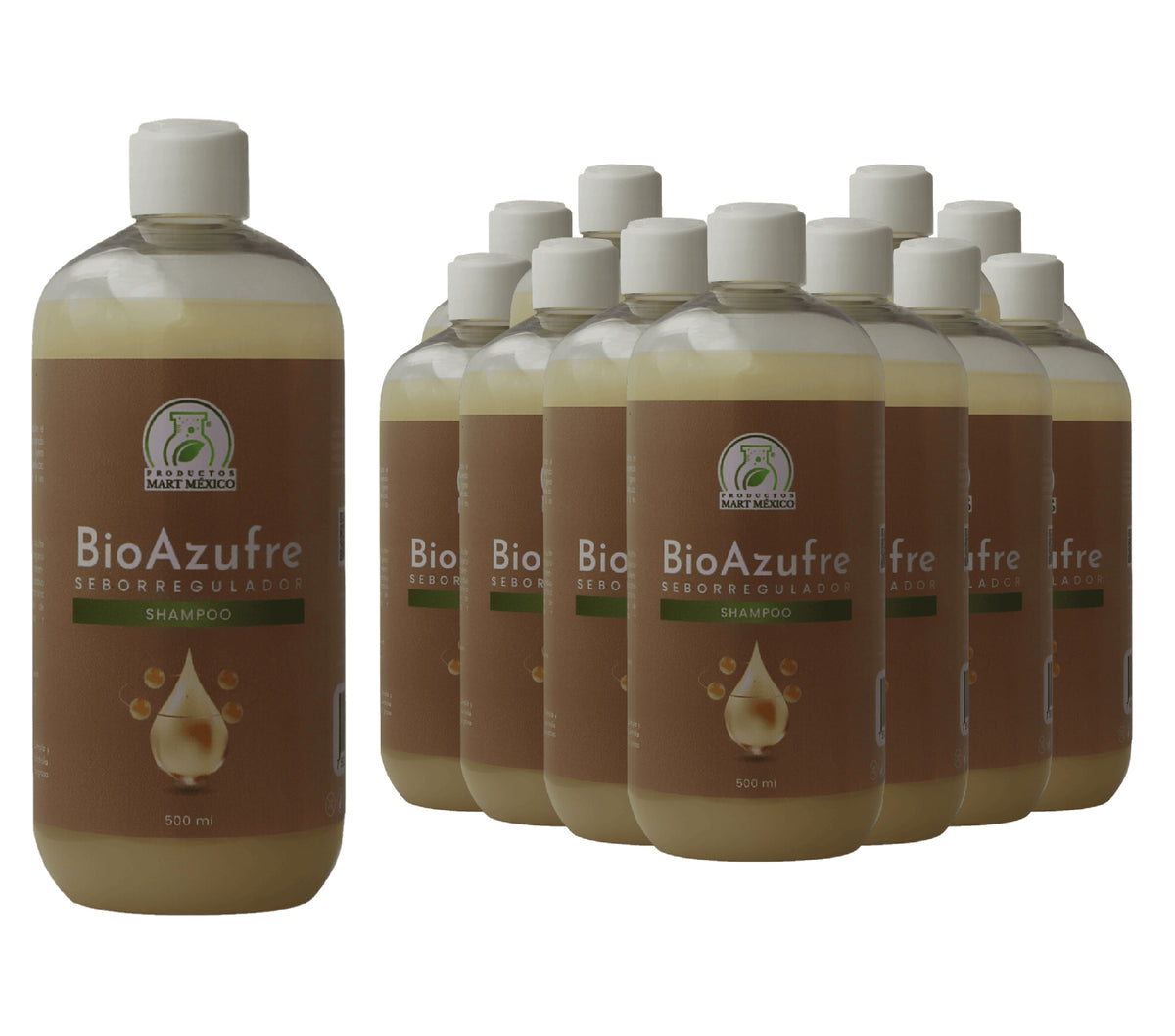 Shampoo capilar bio azufre sebo regulador
