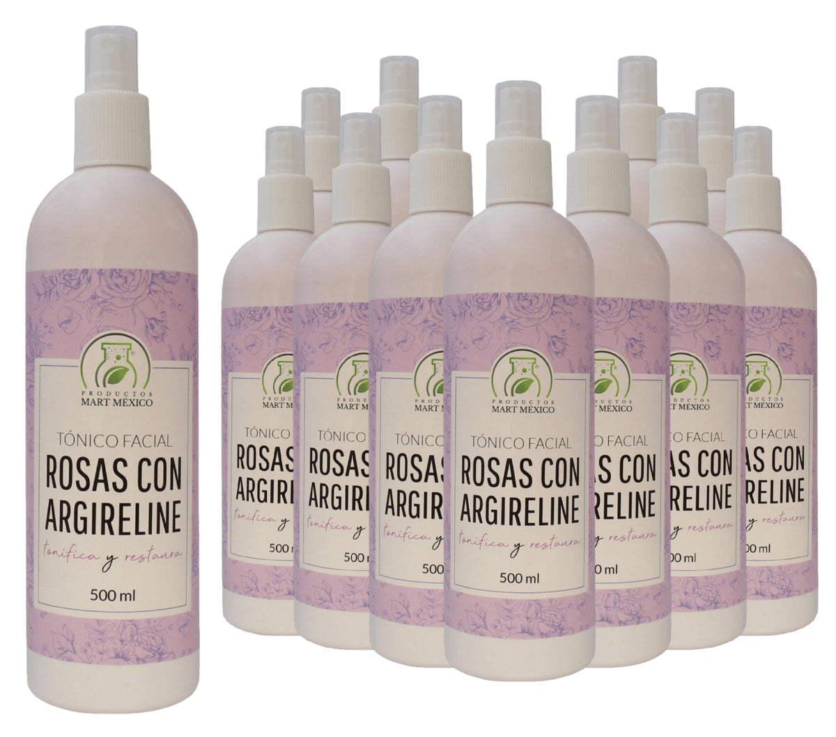 Tónico facial hidratante de rosas con argireline