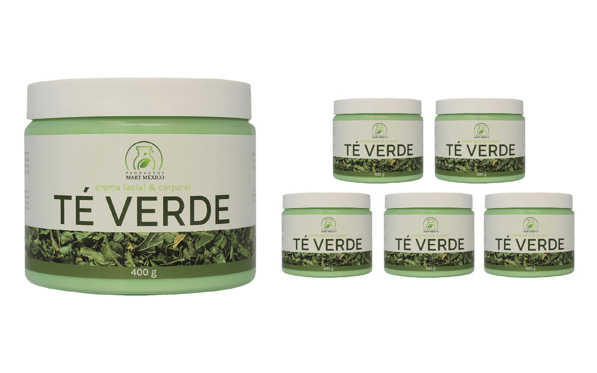 Crema facial y corporal de té verde para piel grasa