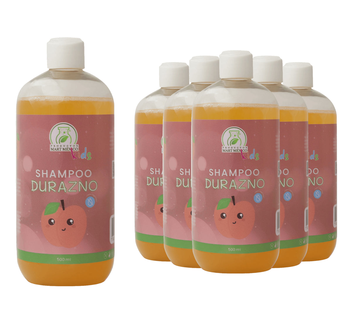 Shampoo capilar de durazno libre de lágrimas kids