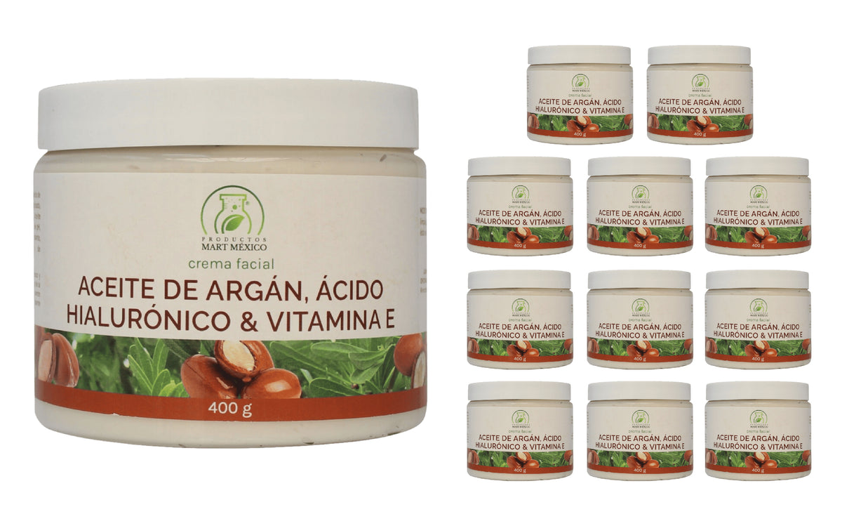 Crema antiarrugas argán, ácido hialurónico y vitamina E