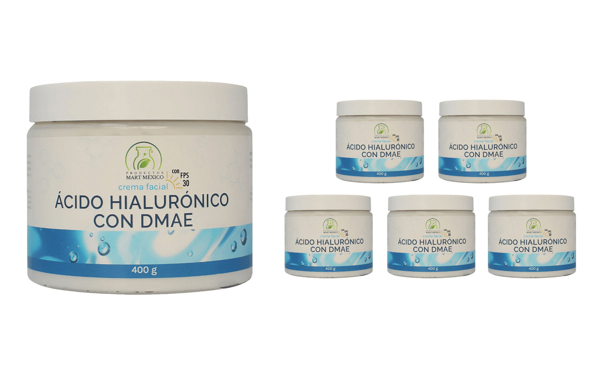 Crema facial de hialurónico y DMAE con FPS 30