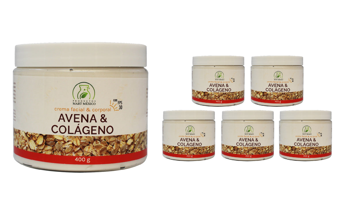 Crema de avena con colágeno con FPS 30