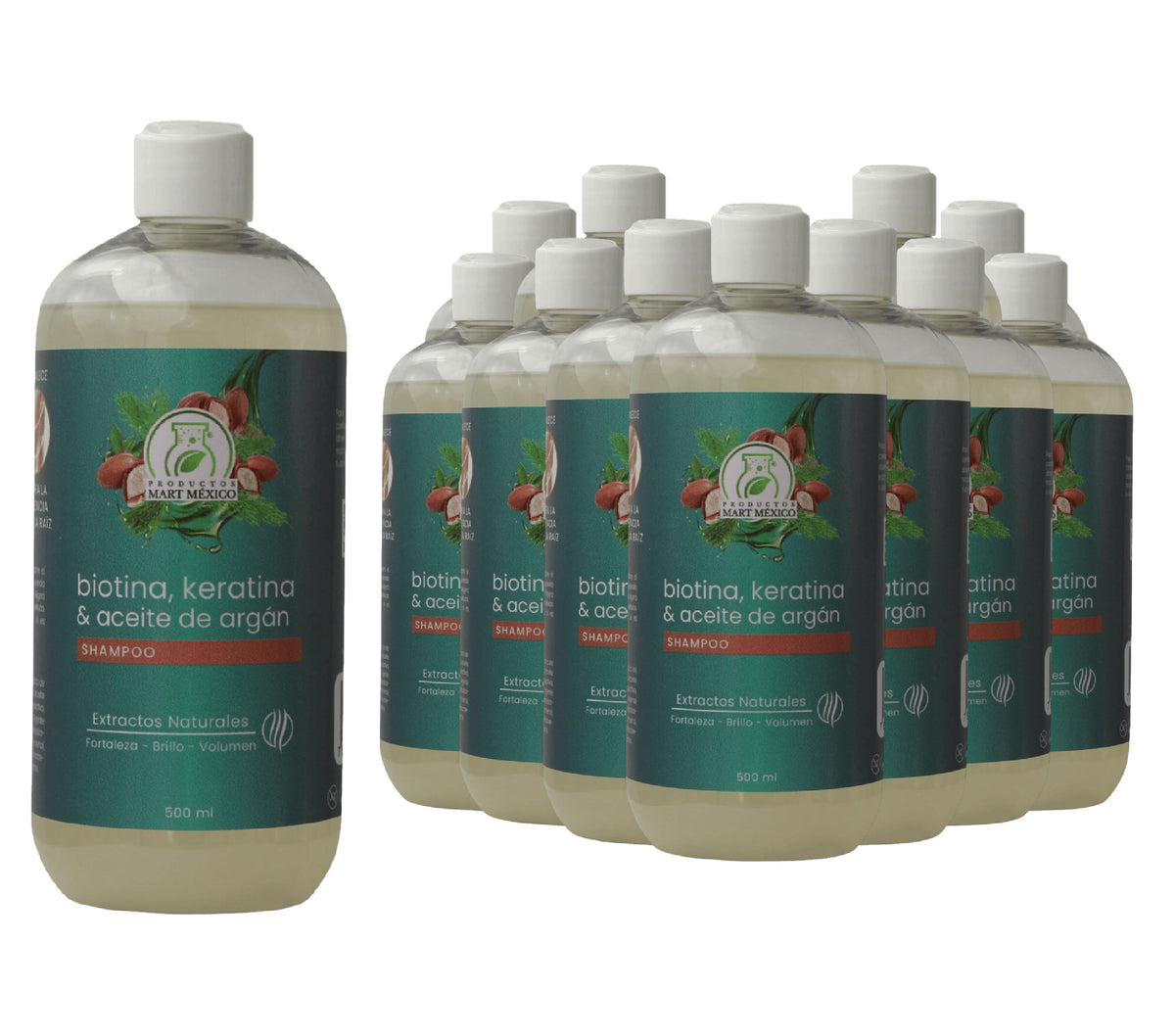 Shampoo de biotina, aceite de argán y keratina