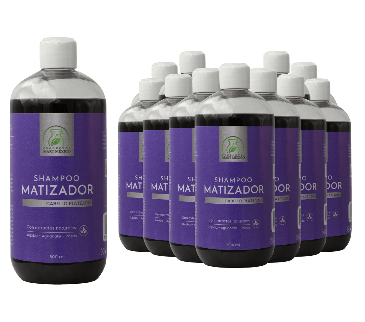 Shampoo matizador de mechas plateadas