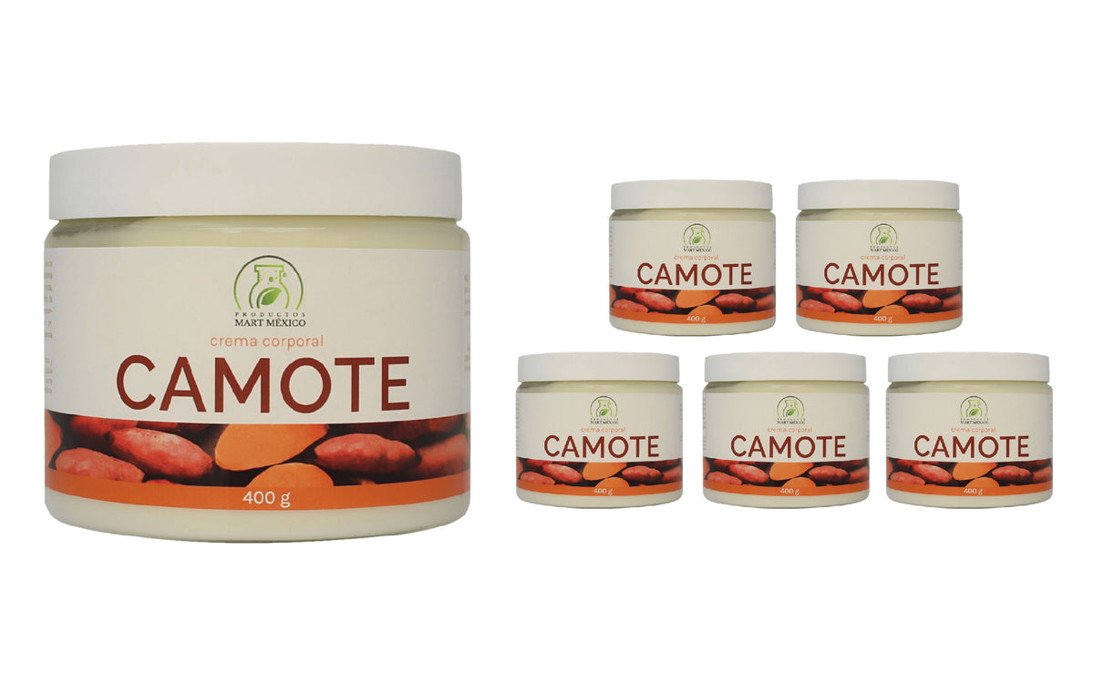 Crema corporal con extracto camote
