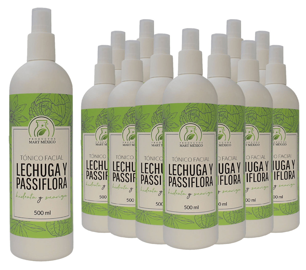 Tónico facial lechuga y passiflora hidratante