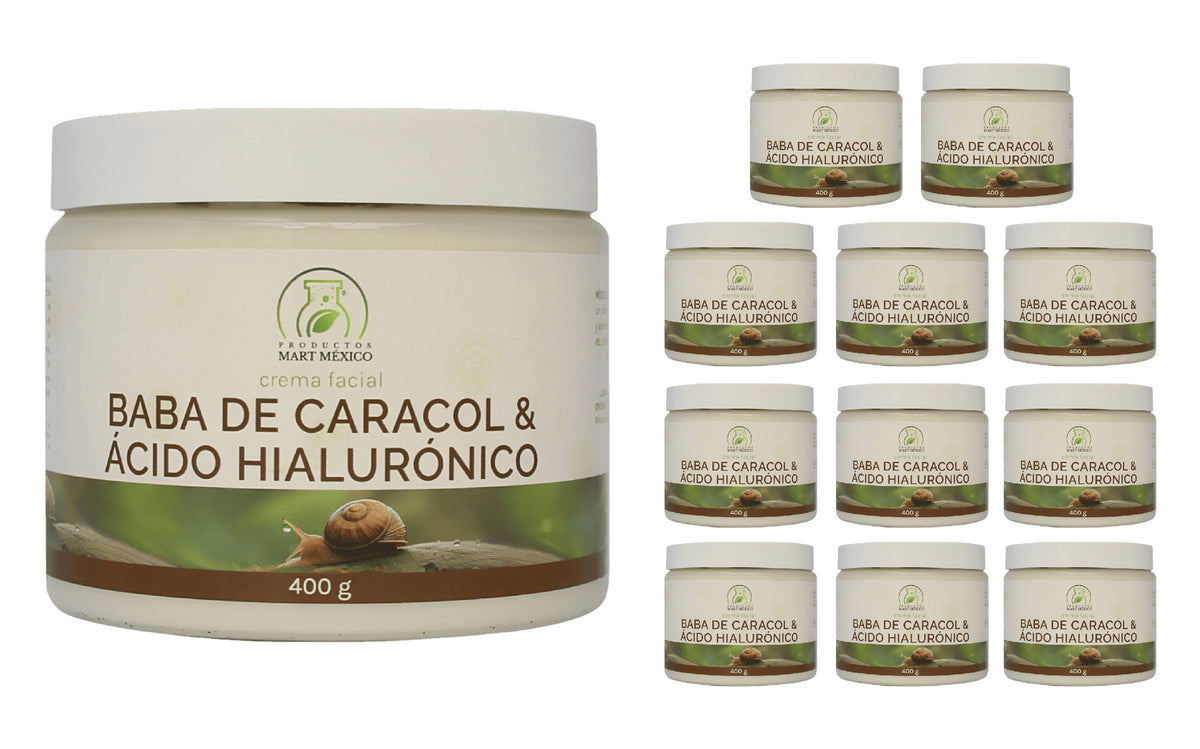 Crema facial baba de caracol con ácido hialurónico
