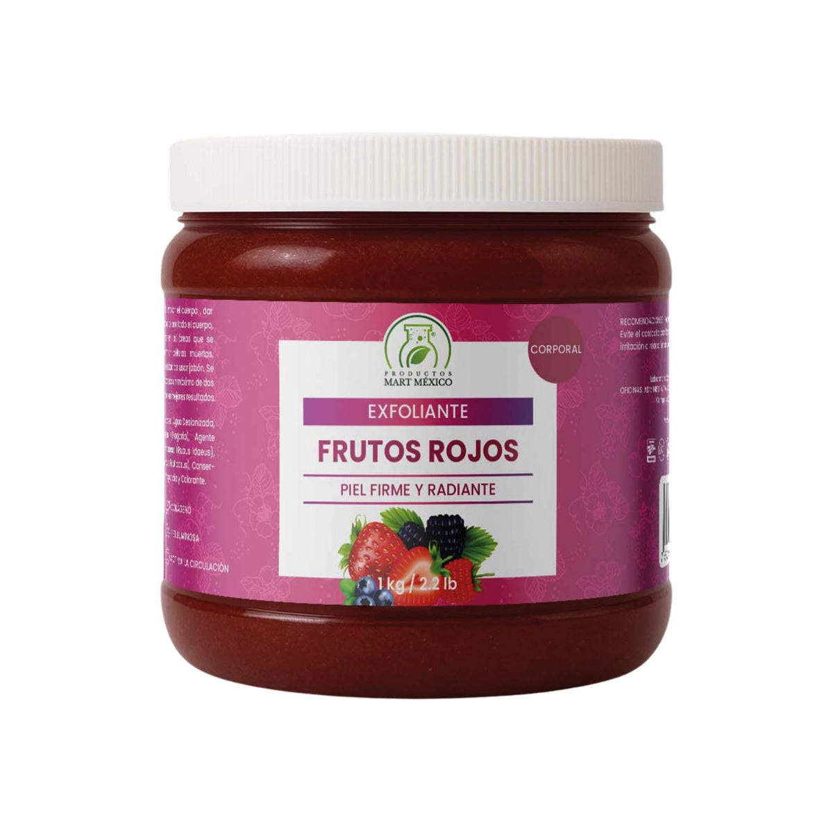 Exfoliante facial y corporal de frutos rojos