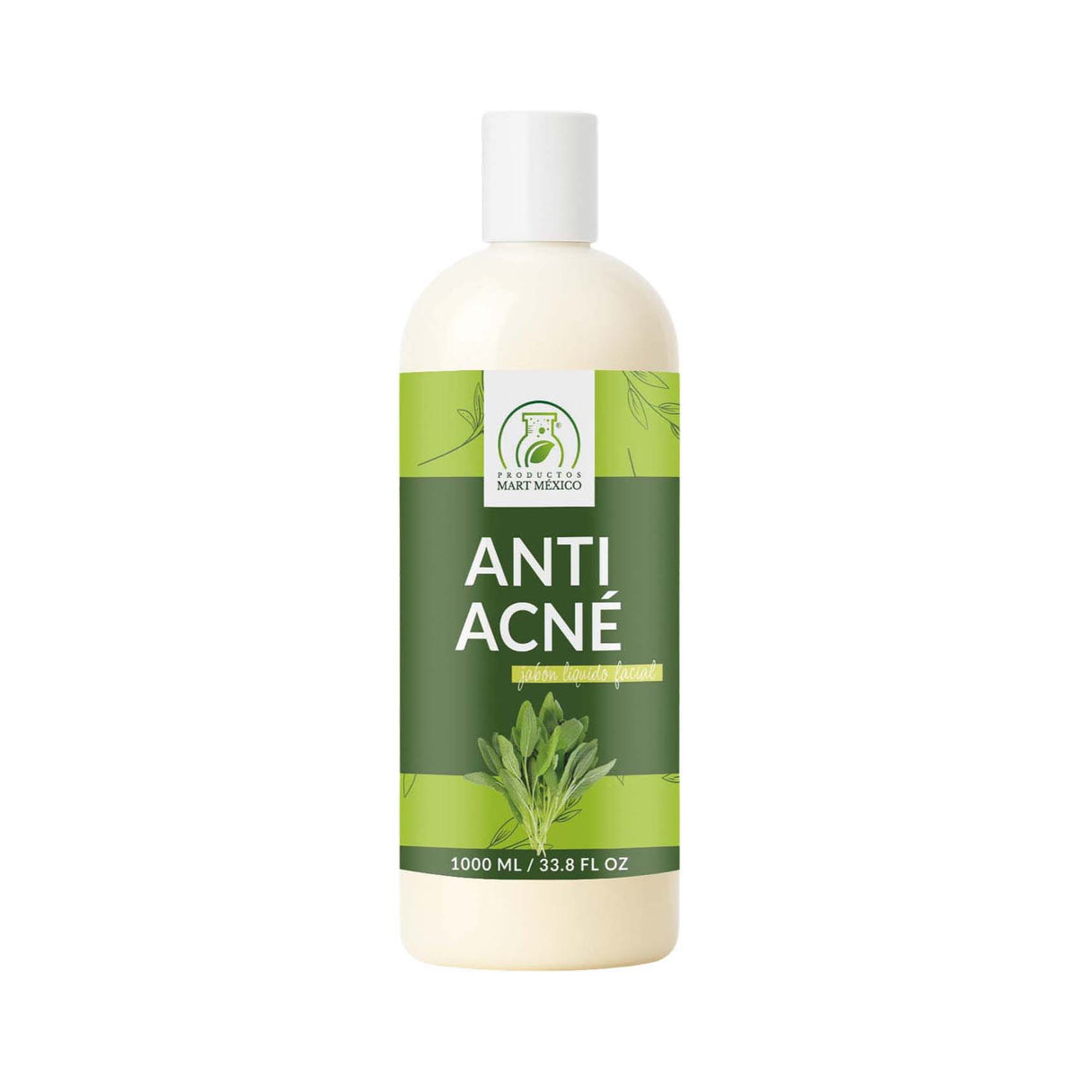 Jabón líquido facial para piel con acné