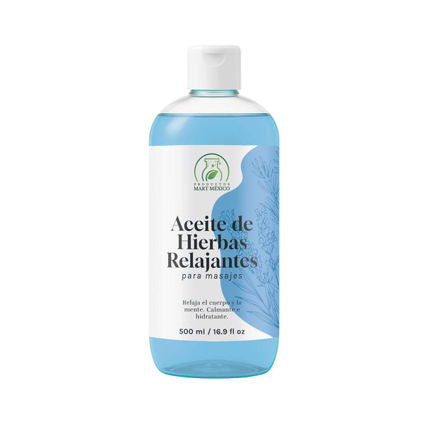 Aceite de hierbas relajantes para masajes