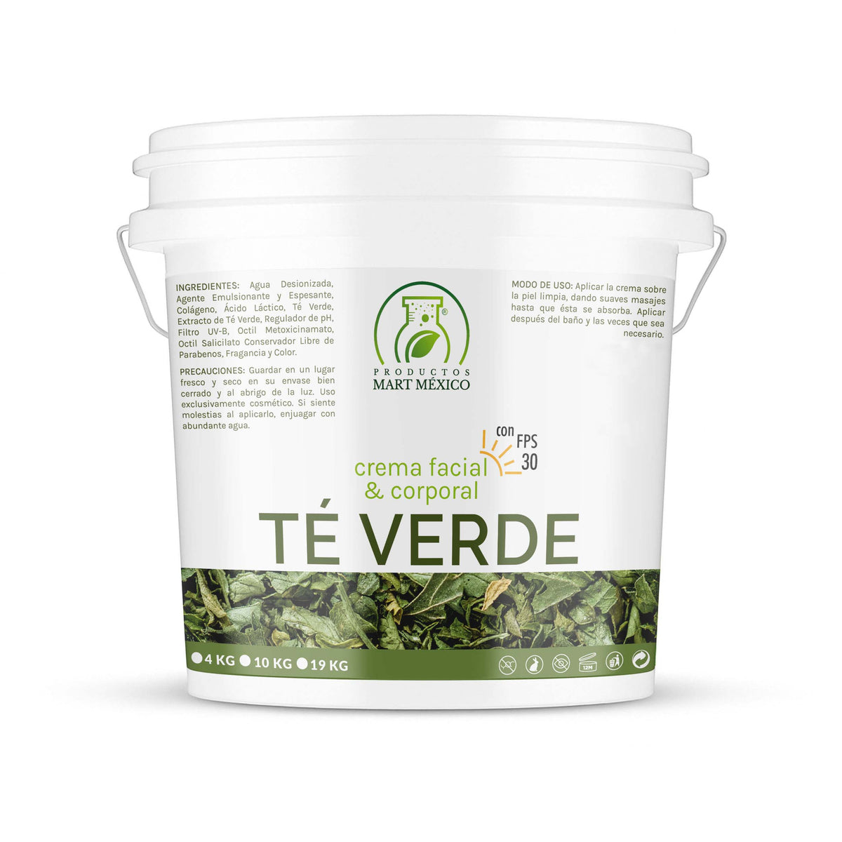 Crema de té verde con FPS 30