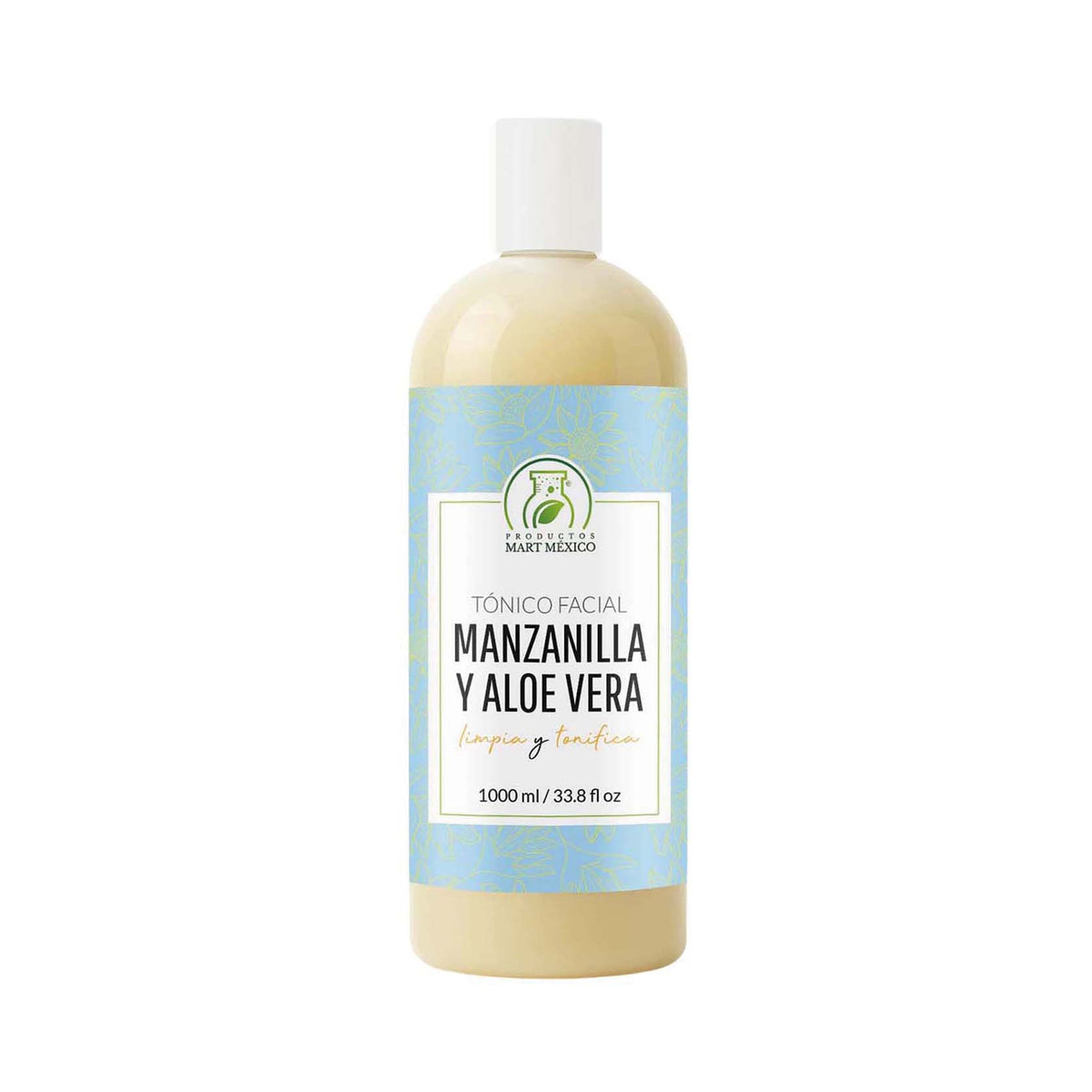 Tónico facial de manzanilla y aloe vera