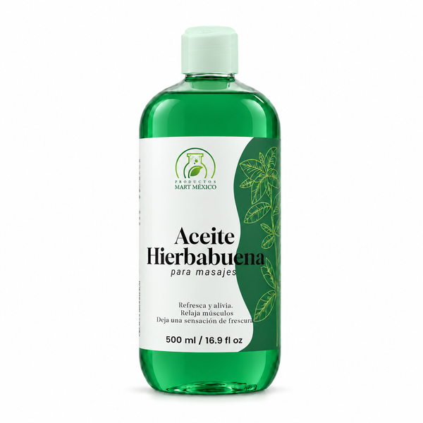 Aceite de hierbabuena para masajes refrescante