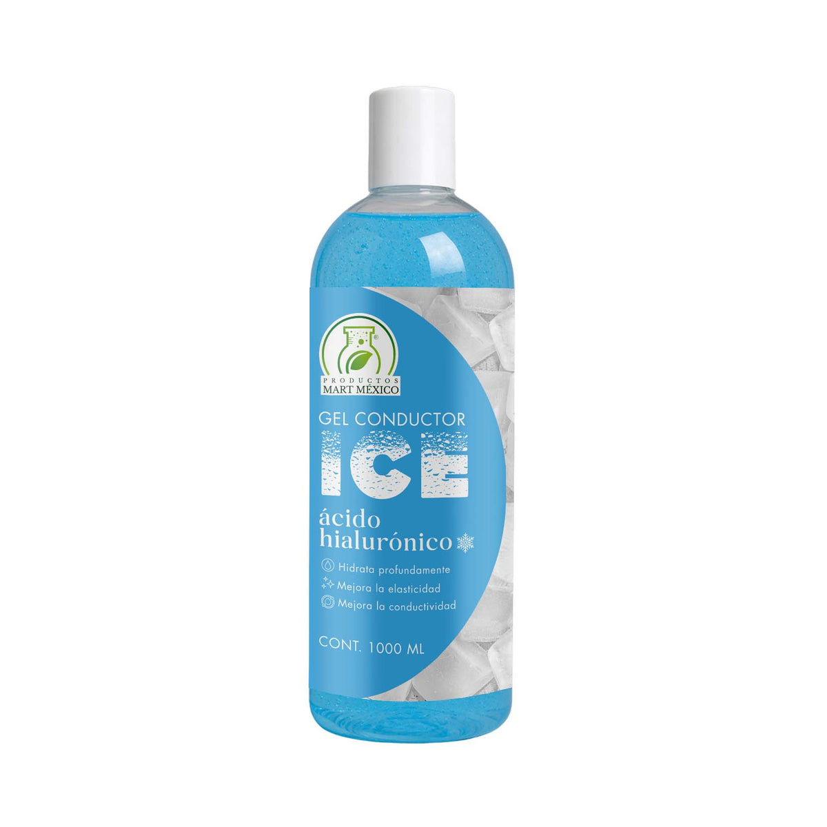 Gel conductor ice ácido hialurónico efecto frío