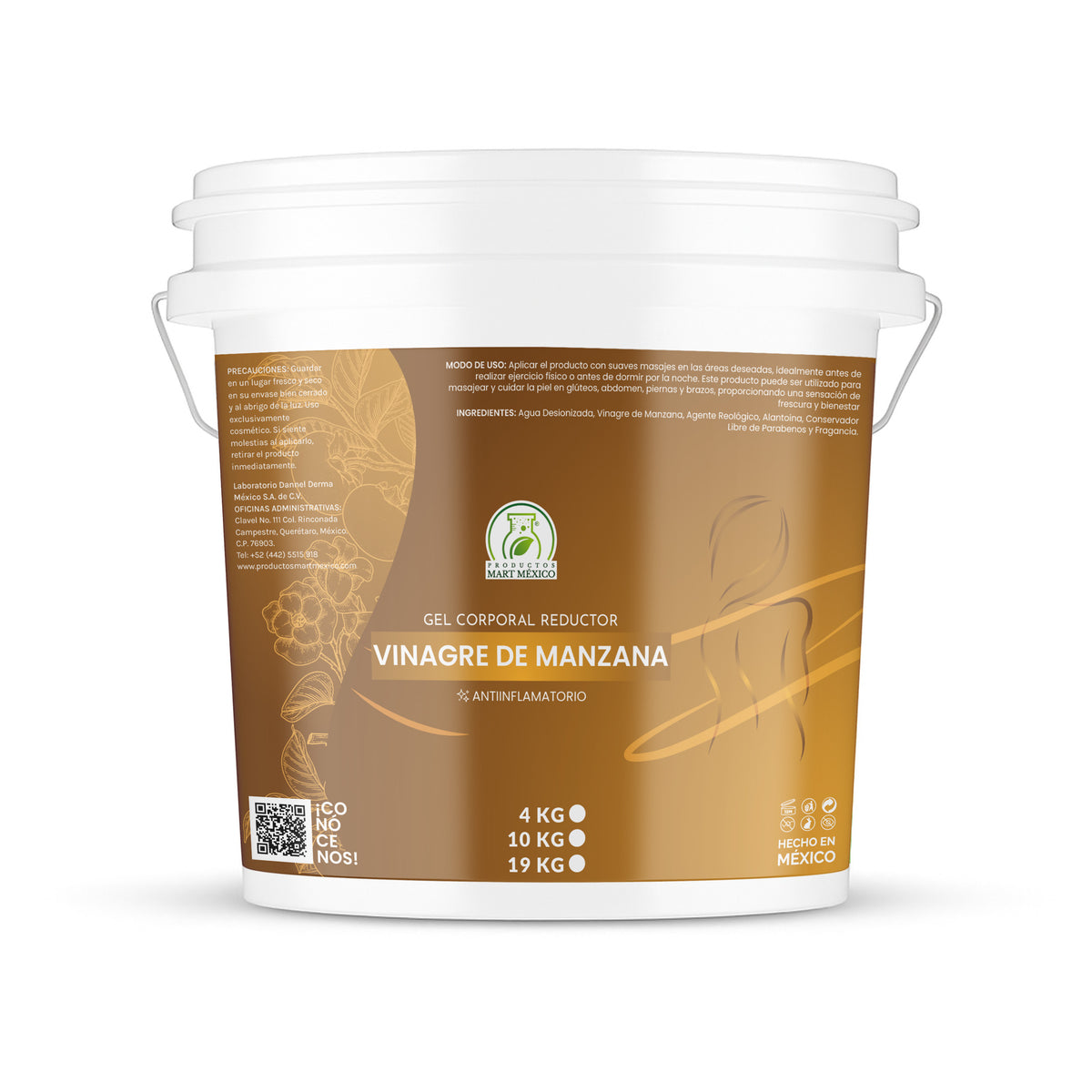 Gel reductivo con vinagre de manzana