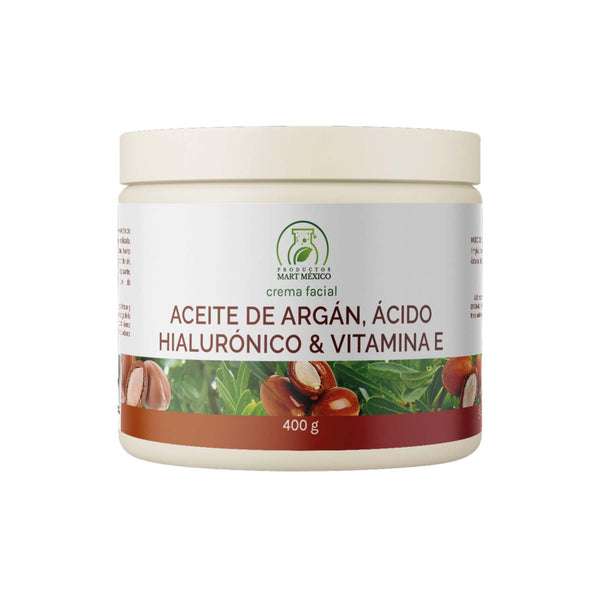 Crema antiarrugas argán, ácido hialurónico y vitamina E