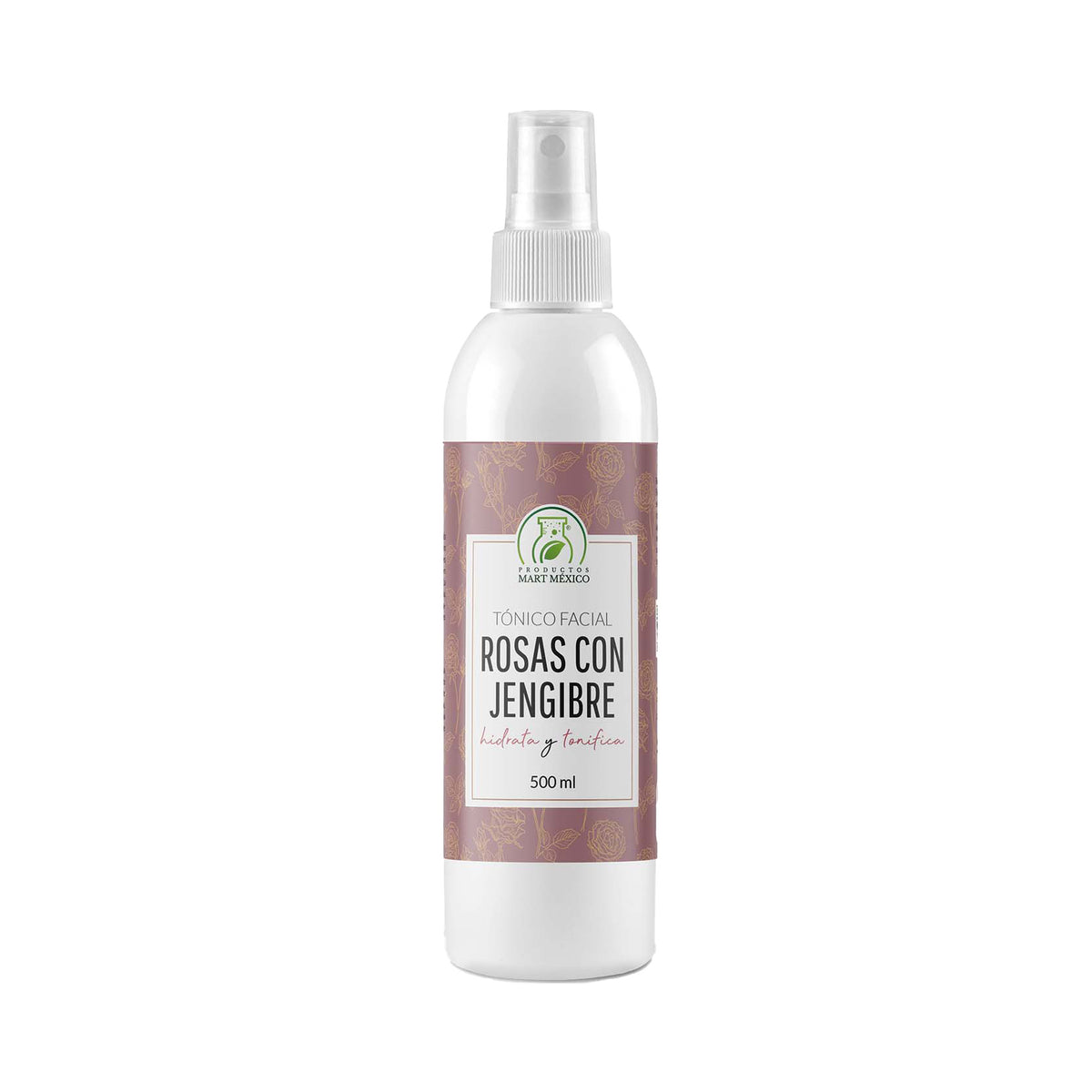 Tónico facial de rosas con jengibre